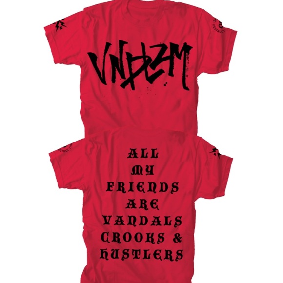 Red VNDLZM Tee - Picture 7 of 8